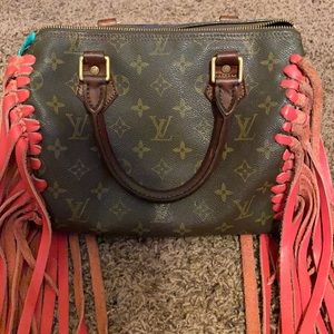 pink louis vuitton handbolsa